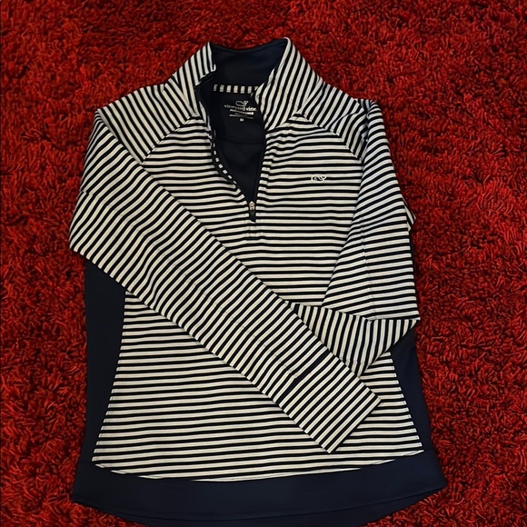 Vineyard Vines Navy Striped Pullover - Picture 4 of 4